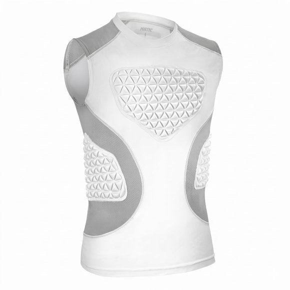 Protector de Pecho AMEGE Juvenil con Camiseta de Compresión Acolchada