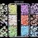 thumbnail image 1 of Cherry Blossom 3D Flower Nail Charms with Gold and Silver Pearl Beads - DIY Nail Art Design Supplies for Women and Girls, 1 of 3
