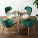 thumbnail image 3 of Comedor Mesa Redonda Equiz 100cm + 4 Sillas Rubik Verde Esmeralda, 3 of 4