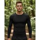 thumbnail image 1 of Polera Manga Larga Cuello V Primera Capa Spandex Termica Negro, M, 1 of 3