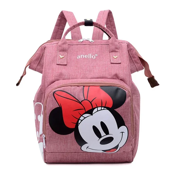 Disney's New Cartoon Minnie Mickey Backpack Children's Shoulder School Bag Cute Kawaii Girls Shoulder bag Mommy bag