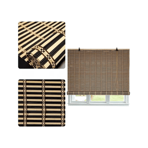 Genérico - Cortina Bambú Persiana Bicolor 90X180 Cm Beiti Nuevos Diseños