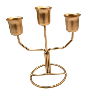 Magideal - Candelabro De 3 Brazos, Soporte Para Velas, Candelabro Elegante De Hierro, Candelabro De Centro De Mesa Para Decoración Del Hogar Y Dormitorio Estilo B