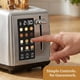 thumbnail image 4 of Toaster Elite Gourmet de acero inoxidable de 2 rebanadas con ajustes preestablecidos, 4 of 8