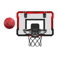 Magideal - Aro De Baloncesto, Accesorios De Aro De Baloncesto Para La Habitación De La Puerta Juego Deportivo Con Juguetes De Baloncesto De Bomba, Mini Aro Sobre Rojo