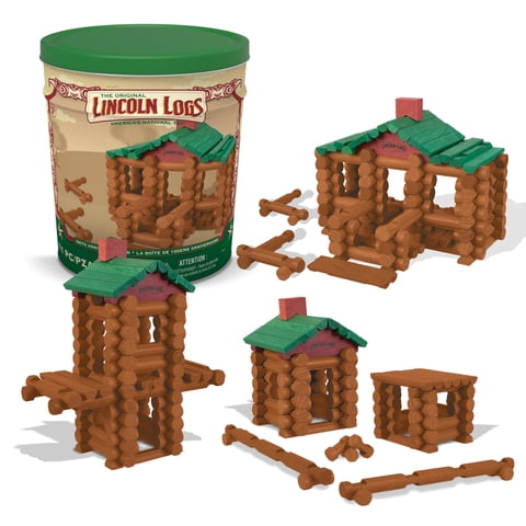 Lata De Construcción Basic Fun Lincoln Logs Para El Centenario