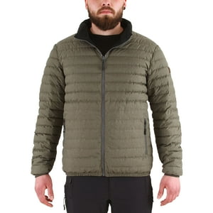 Hardwork - Parka Pluma Hw Goose Reversible Negro/Verde Oliva
