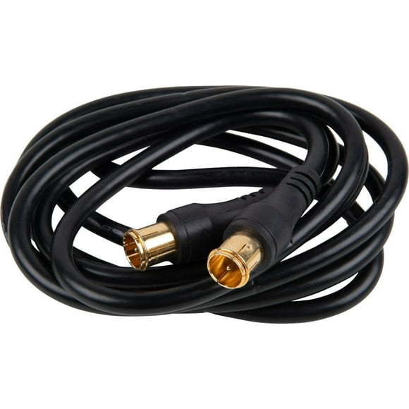 Cable Coaxial A Presion Conector F Tv Led Decodificador negro