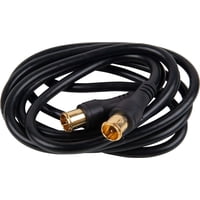 Gen - Cable Coaxial A Presion Conector F Tv Led Decodificador Negro