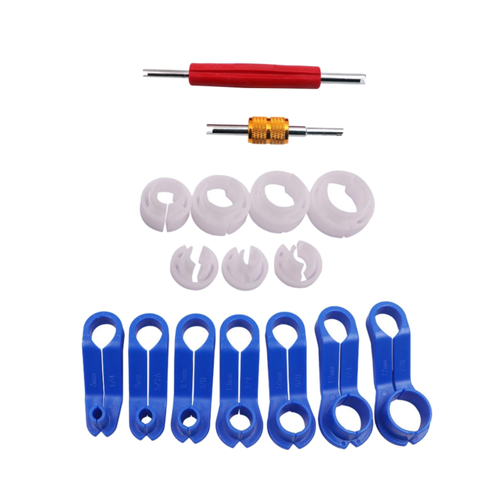 Magideal - 16 Piezas Herramienta De Desconexión De Línea De Combustible De Ca Para Automóvil 7 Tamaños Línea De Enfriador De Aceite De Transmisión Duradera Sumin Caja De Papel