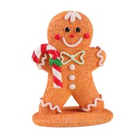 Magideal - Adornos Navideños De Pan De Jengibre, Colgante De Adorno Navideño, Lindo Hombre De Jengibre Para Exhibición De Adornos, Porches De Regalo De Navidad Pequeño