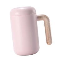 Bothyi - Taza Magnética Con Autoagitación, Taza Aislante Recargable Para El Hogar, Té Rosa