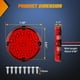 thumbnail image 2 of Luces traseras Nilight 18 cm 47 LED lente rojo reflectante, 2 of 7