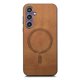 thumbnail image 4 of Magnetic Slim Case for Samsung Galaxy S23 FE with Camera Guard & Anti-Scratch Back Brown, 4 of 6