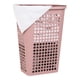 thumbnail image 1 of Cesta para ropa Mind Reader, delgada, cónica, con tapa de plástico rosa, 1 of 5