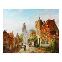 Genérico - Cuadro Decorativo Pared Adorno Pueblo Decoración Hogar Jhn