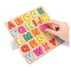 thumbnail image 1 of Trenza la Diversión: Juego de Figuras de Letras en Madera Montessori, 1 of 4