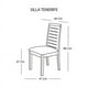 thumbnail image 4 of Silla Tenerife Cuero Kentucky Gris, 4 of 4