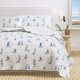 thumbnail image 1 of Juego de cama Great Bay Home King 274 cm Azul con Veleros, 1 of 6