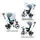 thumbnail image 4 of Triciclo 4 en 1 Plegable Reclinable 360° Azul petróleo, 4 of 6
