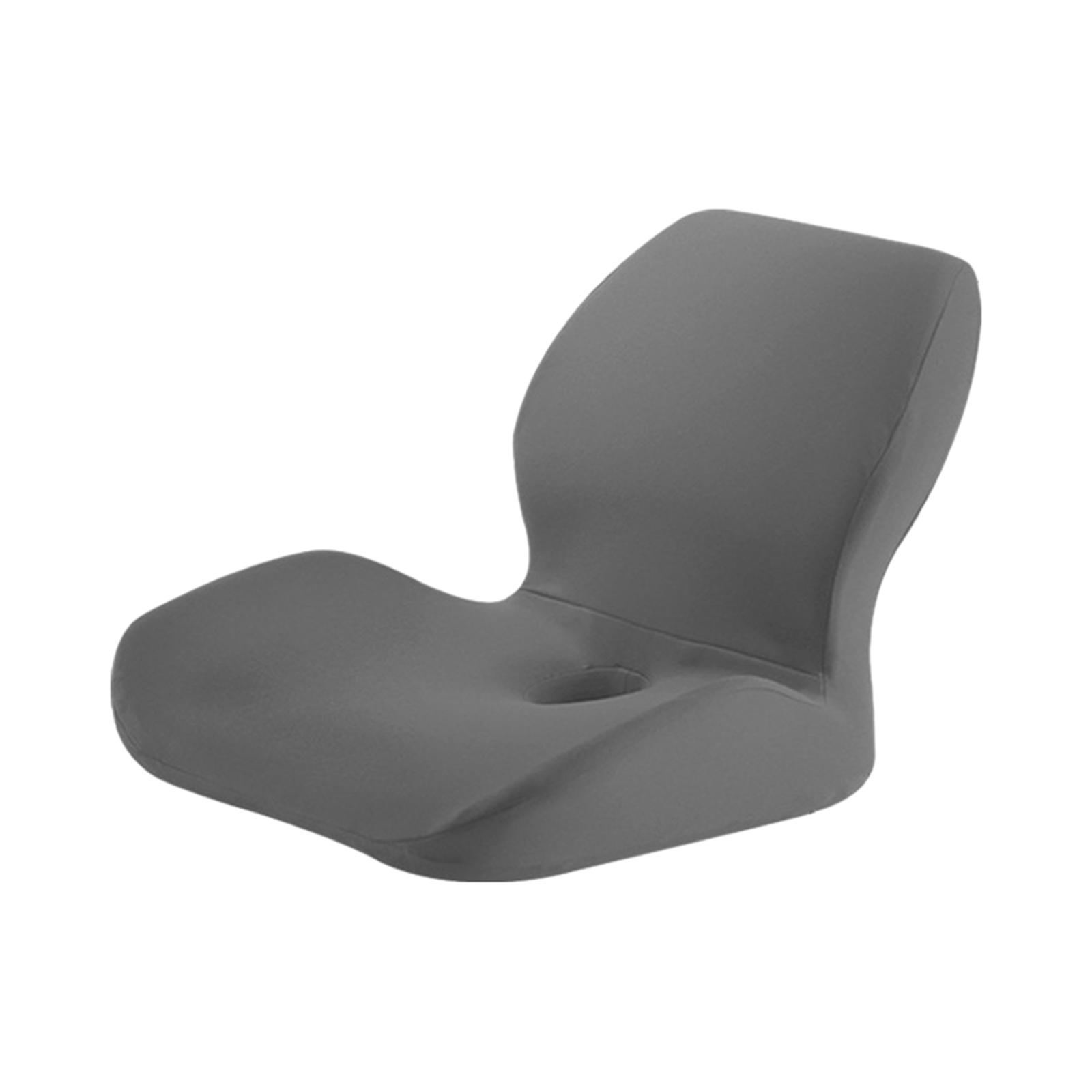 Ioensy - Cojín De Espuma Viscoelástica Para Silla De Oficina, Almohadillas Suaves Para Silla Para Conducción De Automóviles, Oficina, Hogar, Gris Oscuro