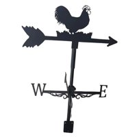 Magideal - Veleta Meteorológica, Indicador De Dirección Del Viento, Estilo Vintage Negro, Hecho Para Exteriores, Patio, Granero, Decoración De Garaje 1 Estilo