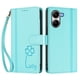 thumbnail image 3 of Funda Cartera Trébol para Xiaomi Poco X7 Pro con Ranuras Tarjetas y Carga Inalámbrica Verde menta, 3 of 6
