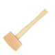 thumbnail image 4 of martillo de madera maciza de madera de haya herramienta de carpintería tallado mazo 100mm, 4 of 5