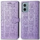 thumbnail image 2 of Funda Cartera FOXDOCK para Motorola Moto G05 , Flip PU con Relieve de Gatos y Perros, Tarjetero y Soporte, 2 of 6