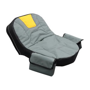 Ioensy - Funda Para Asiento De Cortacésped, Antideslizante, Resistente, Universal, Cómoda, Con Bolsillos, Color Gris Y Amarillo