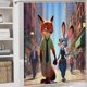 thumbnail image 5 of Zootopia-theme 4-Piece Shower Curtain Set with Rugs, Waterproof Bathroom Decor Set Includes Bath Mat, U-Shaped Rug, Toilet Lid Cover and Curtain with Hooks, 5 of 6