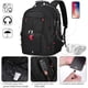 thumbnail image 4 of Mochila para portátil NUBILY impermeable de 45 litros con USB de 17,3 pulgadas, negra, 4 of 9