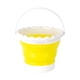 thumbnail image 3 of Pincel Lavadora Cubo Portátil Plegable 2600ml Para Dibujar Al Aire Libre Amarillo, 3 of 5