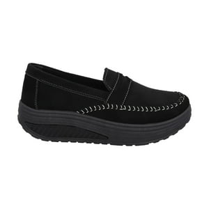Mocasín Mujer Negro/Gris Sole Police