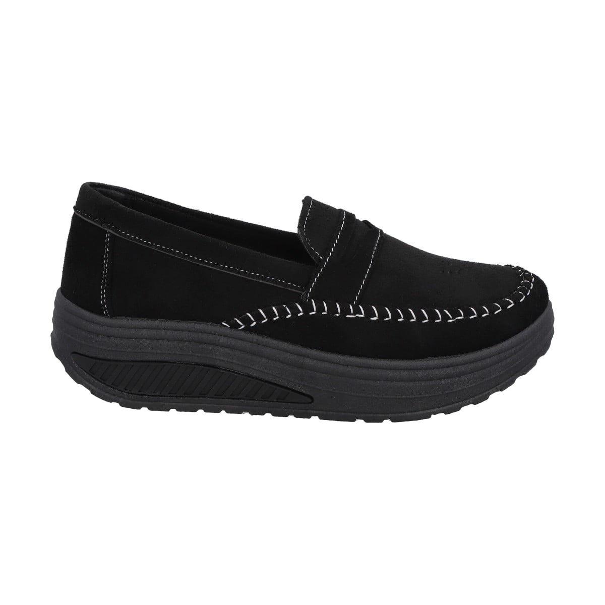 Mocasín Mujer Negro/gris Sole Police