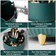 thumbnail image 5 of Soporte organizador para brochas de maquillaje Fanado Rotate 360°, color verde, 5 of 8