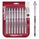 thumbnail image 1 of Bolígrafos uni-ball Vision Elite Rollerball, 0,8 mm, punta en negrita, paquete de 8, 1 of 7