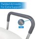 thumbnail image 4 of Elevador de asiento de inodoro RMS elevado 13 cm con brazos acolchados ajustables, 4 of 7
