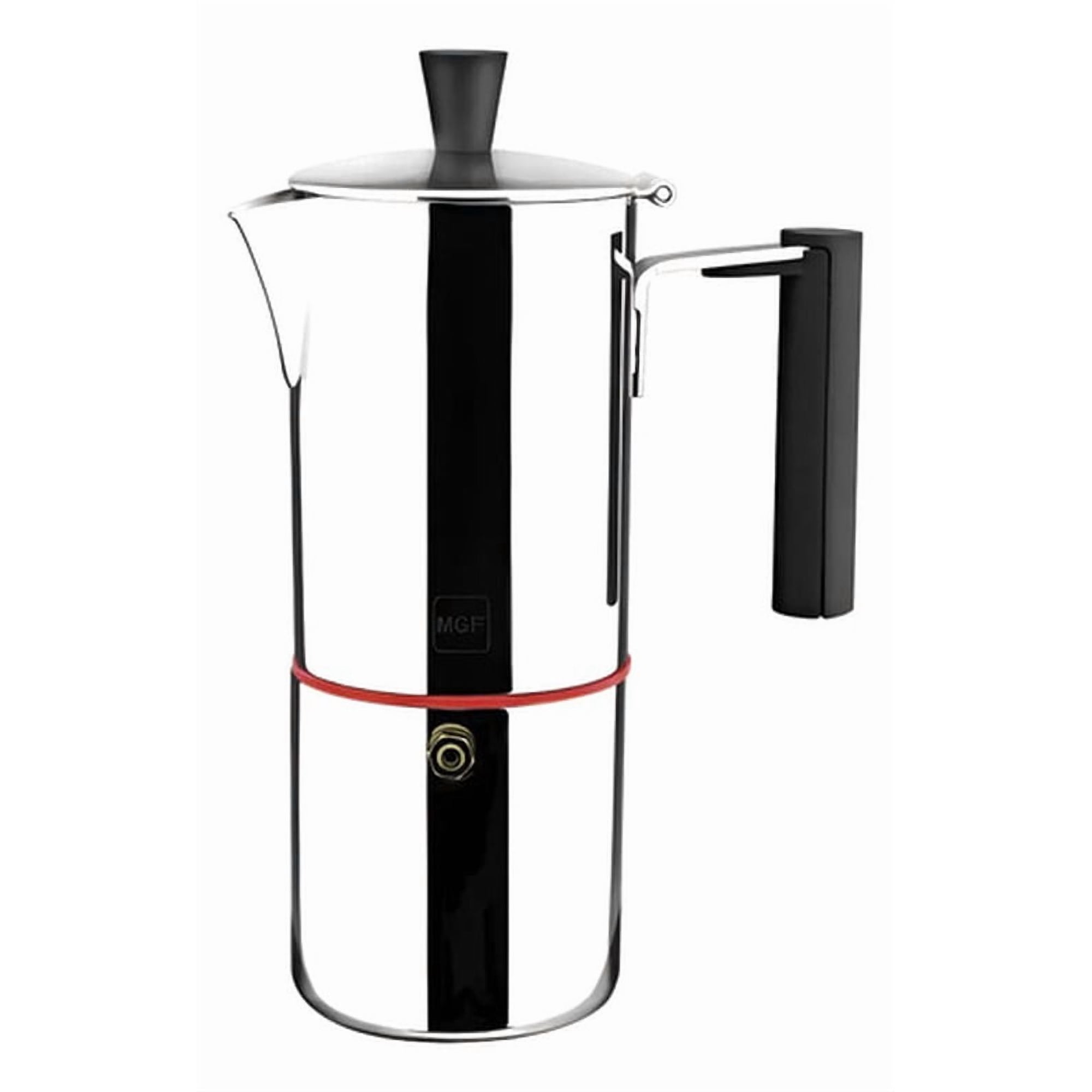 Cafetera Italiana Acero Inoxidable Magefesa Capri Plateada 6 Tazas