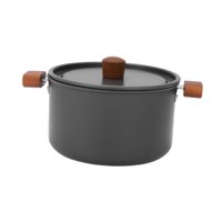 Bothyi - Olla Para Cocinar Al Aire Libre Redonda Para Acampar, Utensilios De Cocina Para Mochileros, Hogar, 2,8 L