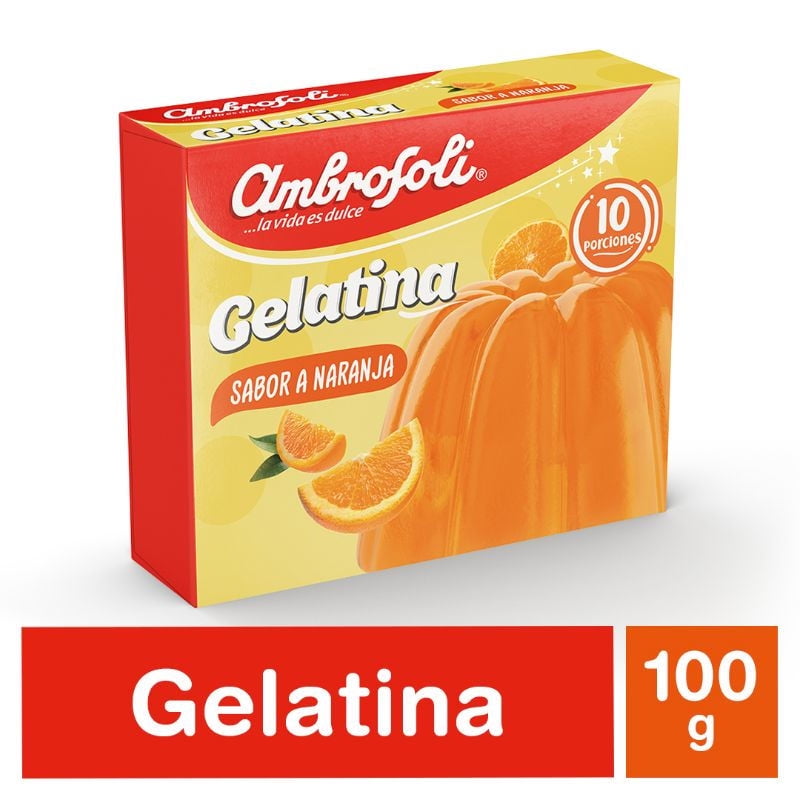 Gelatina Naranja 100 g Ambrosoli