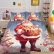 thumbnail image 2 of Cartoon Christmas Tree Gifts Santa Claus Teen Quilt Duvet Cover Set3-Piece Bedding Set, 2 of 5