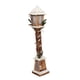 thumbnail image 5 of Lámpara de farol de Navidad, luz nocturna, 16 cm x 85 cm, poste de luz LED, decoración de Navidad, poste de madera para el hogar, granja, decoración Marrón, 5 of 5