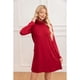 thumbnail image 1 of Sweater Mini Vestido Corto Tejido Mujer Cuello Alto Doble 2001, 1 of 3