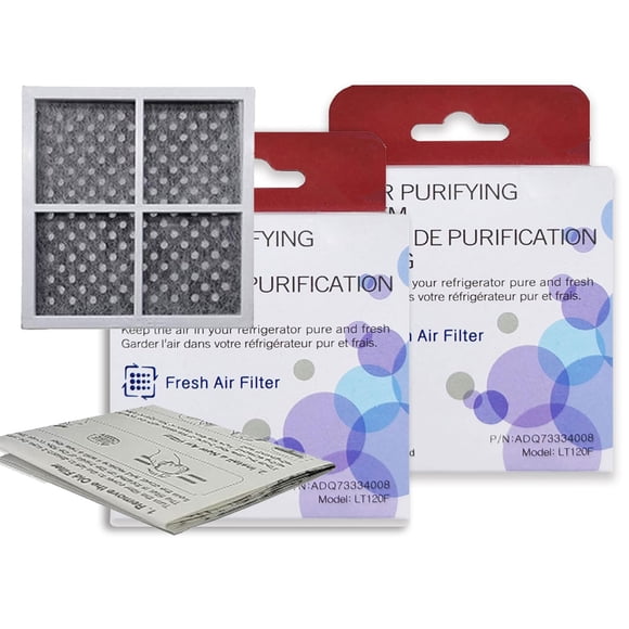 [Filtro de aire] LT120F, paquete de 2, para refrigerador LG Kenmore