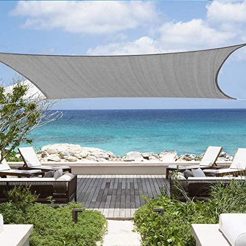 Sombrilla Shade&Beyond de 12 x 16 pies, rectangular, toldo, toldo, bloque UV, para patio trasero, gr