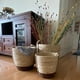 thumbnail image 2 of Pack 3 Canastos Maceteros Fibra Natural Tejido Mimbre Alto cafe, 2 of 5