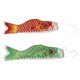 thumbnail image 2 of 2 Uds Manga De Viento Japonesa Carpa Bandera Koi Nobori Pez Vela Rojo 55cm Verde 55cm, 2 of 5