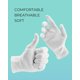 thumbnail image 2 of Guantes de algodón ANSMIO L blanco 2 pares hidratantes, 2 of 5