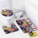 thumbnail image 4 of Fortnite-theme 4-Piece Shower Curtain Set with Rugs, Waterproof Bathroom Decor Set Includes Bath Mat, U-Shaped Rug, Toilet Lid Cover and Curtain with Hooks, 4 of 6